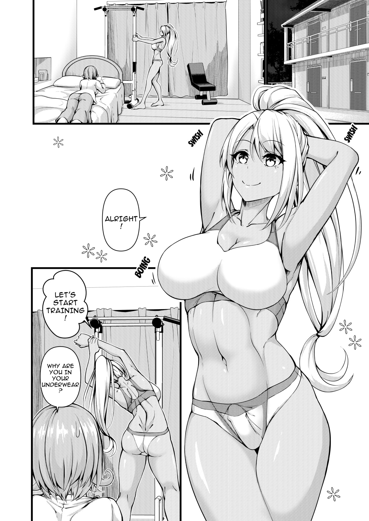 Hentai Manga Comic-Futanari Gym Employee Serious Highschool Teacher 2-Read-3